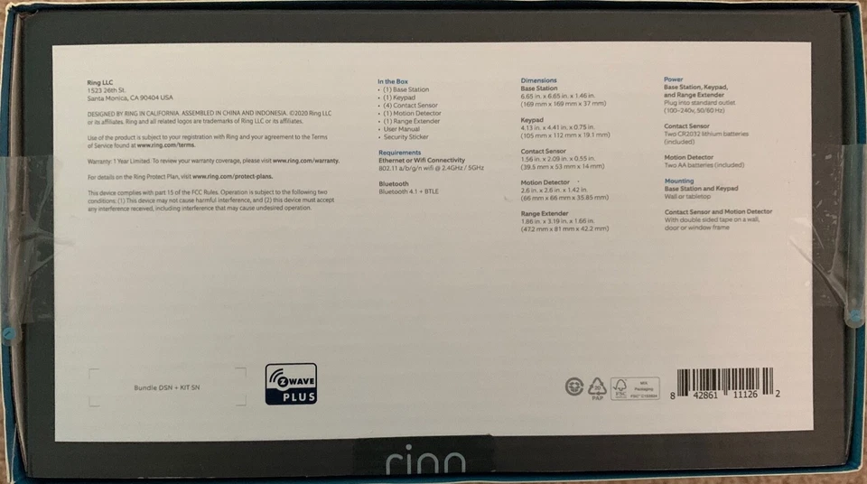 Ring Alarm 8-piece kit (2nd Gen) – home security system with optional 24/7 profe - Image 2 of 4