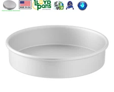 Round Cake Pan 6 8 9 10 Inch Clear Anodized Aluminum 2 Deep Made In USA Perfect