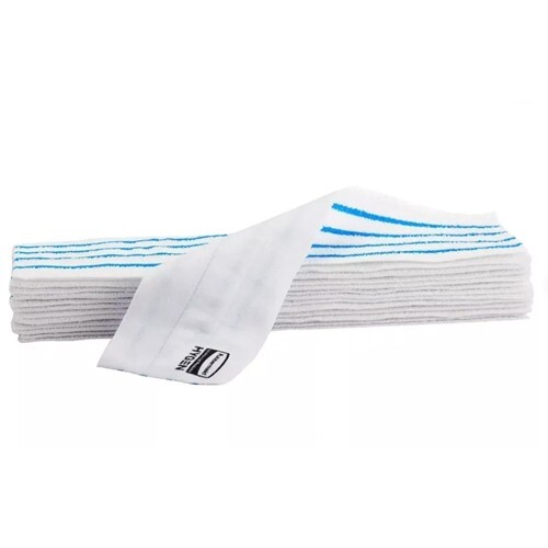50 New Rubbermaid Commercial Hygen 18" Disposable Mop Pads Microfiber 1822352