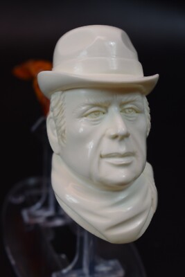 Erdogan Ege John Wayne PIPE-BLOCK MEERSCHAUM-NEW-HANDCARVED- W Case#533