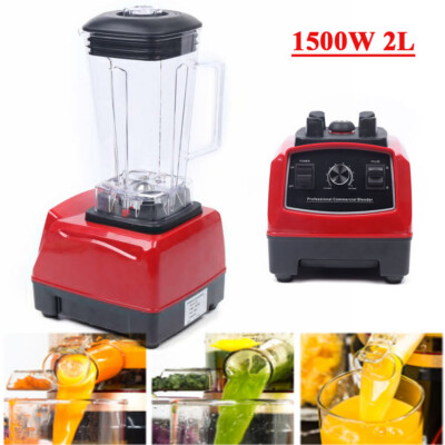 1500W High-speed Blender Smoothie Maker Quiet Industrial Commercial Power