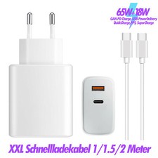 Schnellladegerät Netzteil 65W Usb C Ladekabel für MacBook Pro (13", M1, 2020)