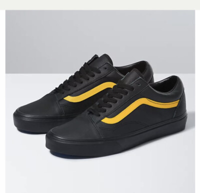 yellow leather vans