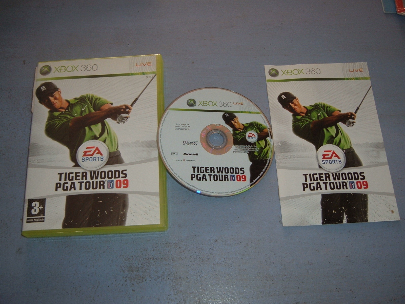 TIGER WOODS PGA TOUR 09 XBOX 360 (Complet, envoi suivi)