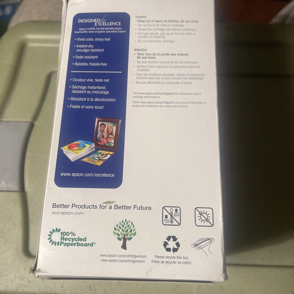 Epson Durabrite 786xl Black & 786 Standard Color Ink Cartridges Exp: 04/17 - Image 3 of 4