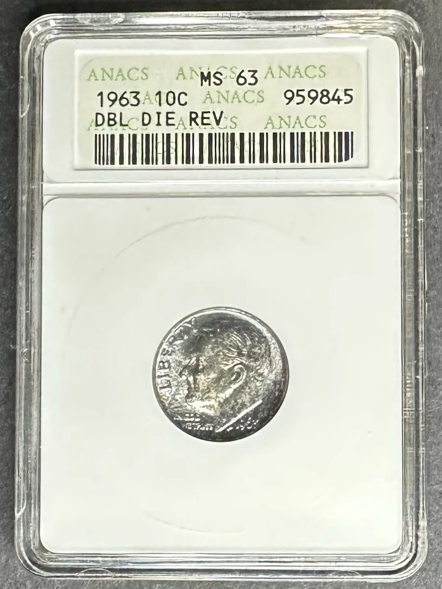 MS 64 Graded 1963 Roosevelt Dimes (1946-Now) for sale | eBay MS 64 Graded 1963 Roosevelt Dimes (1946-Now) for sale | eBay