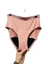 THINX Pink Hi-Waist Period Panties Underwear Brief Size XL