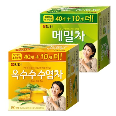 Korean Damtuh Corn silk Tea + Buckwheat Tea 100 Tea bag