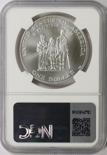1998-S $1 Black Patriots Commemorative Silver Dollar NGC MS69 - Picture 2 of 2