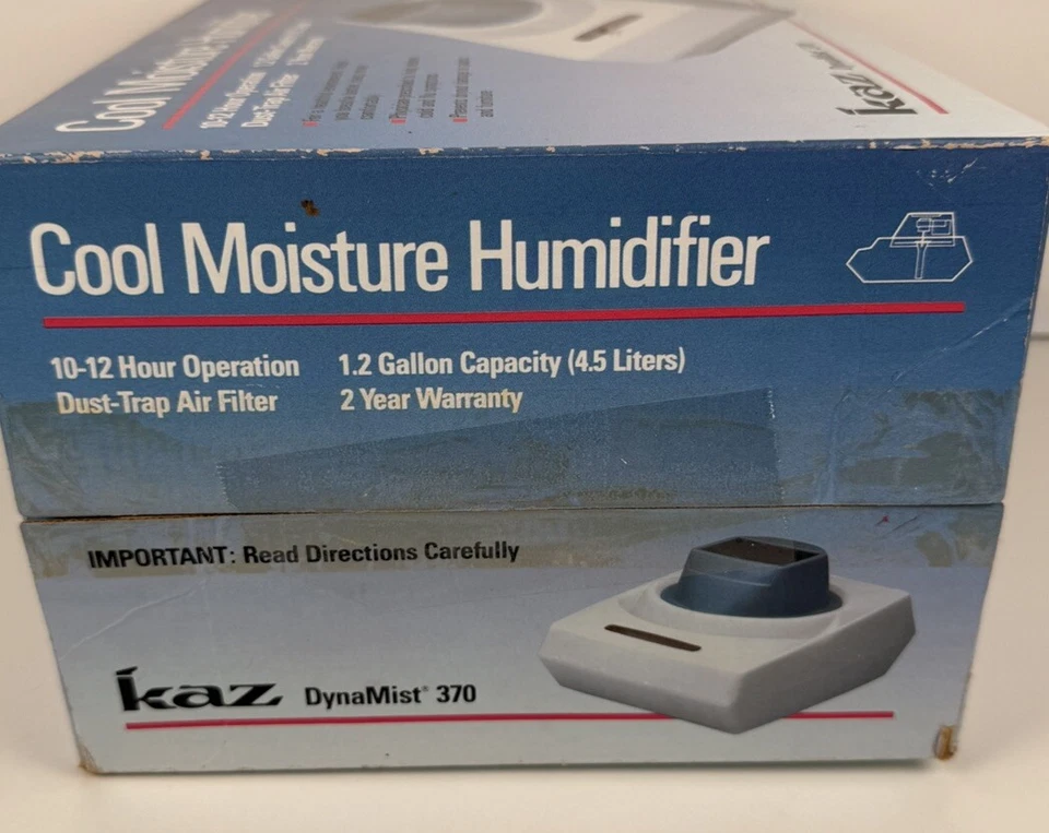 Humidificador vaporizador caja abierta KAZ DynaMist 370 Cool Mist de colección Foto 2 de 4