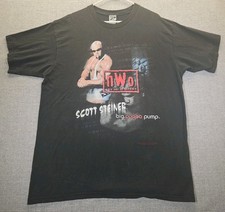 Vintage 1999 Scott Steiner Big Poppa Pump Tshirt Sz In Pics WCW NWO Wrestling 