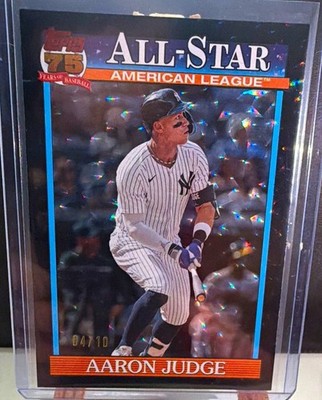 2026 Topps Series 2 Aaron Judge All-Star #91AS-1 Black Crackle Foil /10