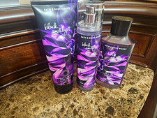 Bath  Body Works Black Amethyst Body Care Set Cream Mist Shower Wash Multipack