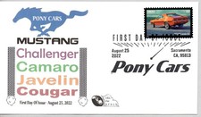 #5719 AMC JAVELIN SST PONY CARS STAMP FIRST DAY ISSUE AFDCS AMERICOVER FDC