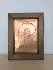 Tin Copper Punch Framed Philadelphia Phillies MLB Logo Wall Art