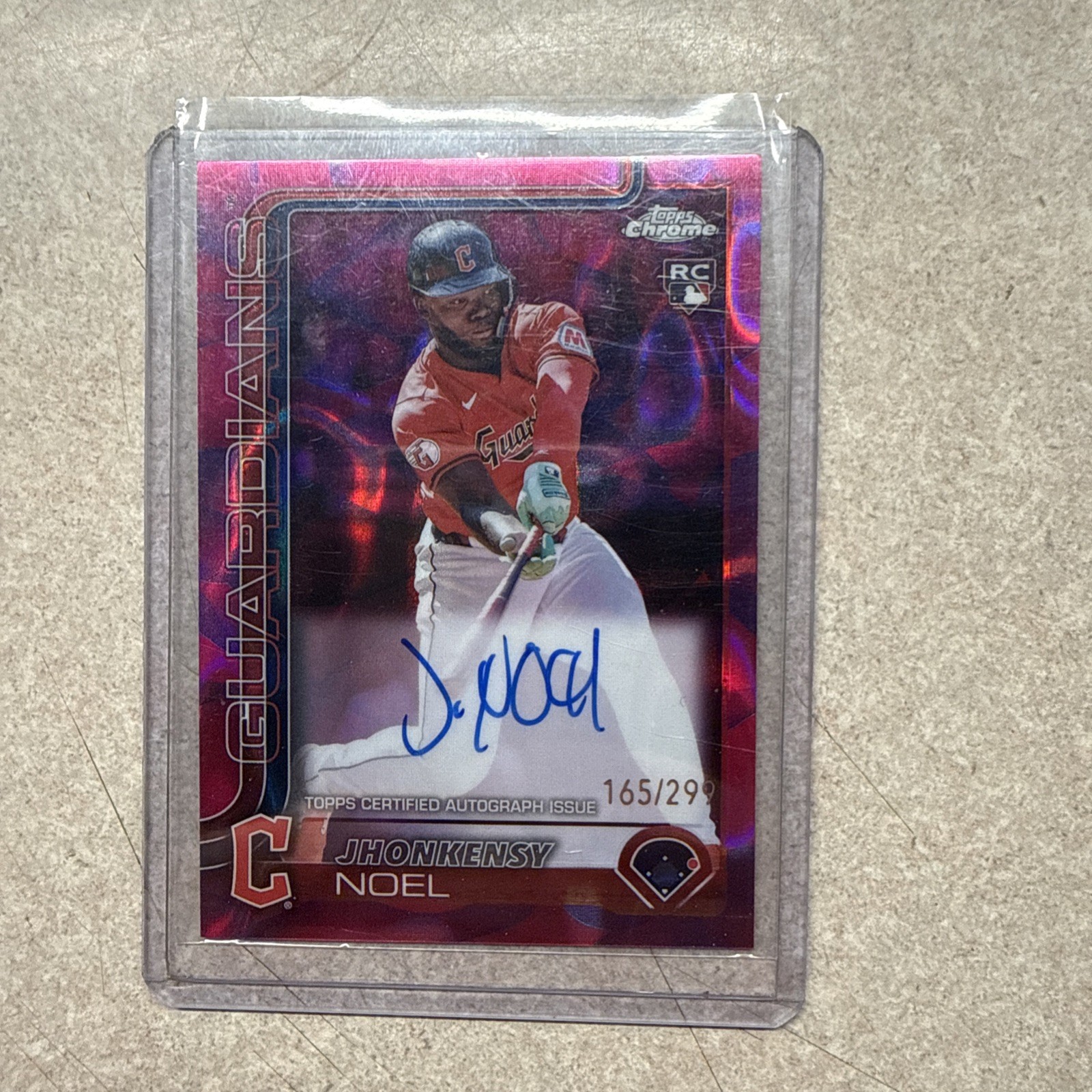 2025 Topps Chrome - Rookie Autographs Jhonkensy Noel #RA-JN Purple /299