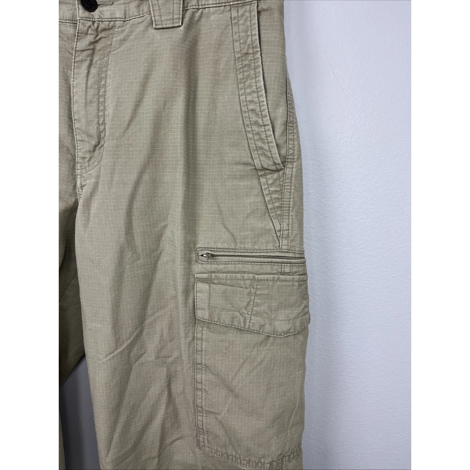 Eddie Bauer Pants Men's 33x30* Utility Fit Cargo Flat Front Beige Outdoors - Image 3 of 4