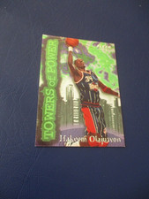1996-97 Fleer Towers of Power Hakeem Olajuwon #6 Houston Rockets HOF