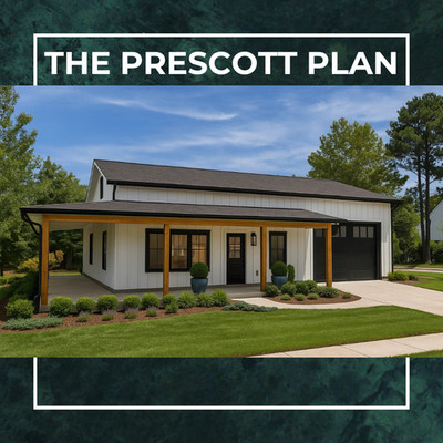 Barndominium House Plan - 2 Bed 1 Bath Garage 883 SF - Drawings Blueprints