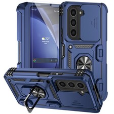 For Galaxy Z Fold 7 6 5 Ring Stand Case Pen Holder Hinge Cover Screen Protector