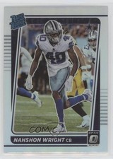 2021 Panini Donruss Optic Rated Rookie Holo Prizm Nahshon Wright #285 07rd