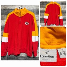 Fanatics Kansas City Chiefs NFL Sweatshirt Women  s 1X Red Pullover 1/4 Zip N8