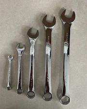 SK Tools Fractional Combination Wrenches 12 Point Lot of 5 USA  15/16 7/8 Chrome