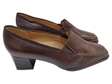 Medicus Gabriela Damen Slipper Loafer Leder Braun Gr. 39 UK 6 Absatz