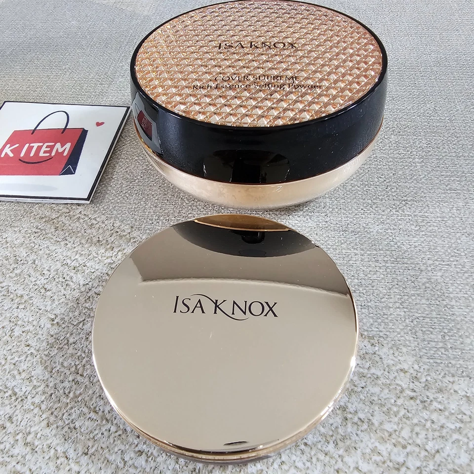 ISA KNOX Cubierta Supreme Rich Essence Setting Polvo 30 g con Estuche Portátil #21,23 Foto 2 de 4