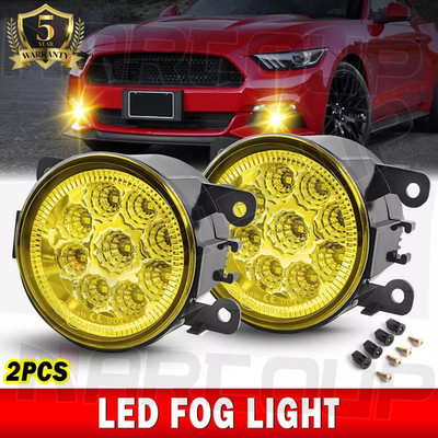 Pair Front Bumper YellowLED Fog Light Driving Lamps For 19578580 SU2592122