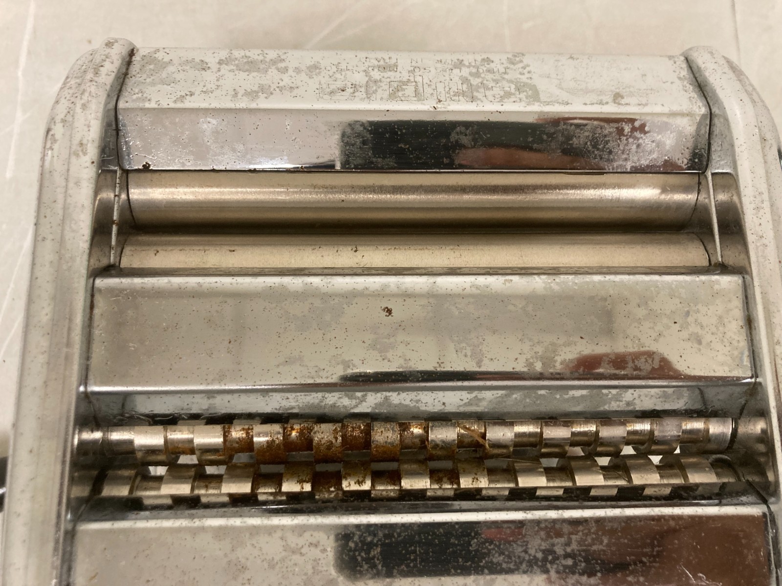 Vintage Marcato Ampia Tipo Lusso 110 Pasta Maker Stainless Noodle Machine