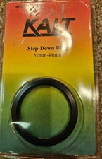 Kalt 52mm to 49mm Step - Down Ring Metal - Threaded