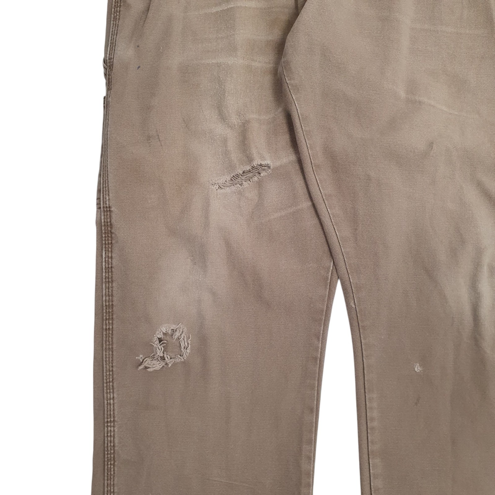 RUSTLER Carpenter Workwear Trousers Cotton Brown Mens W38 L32 image 4