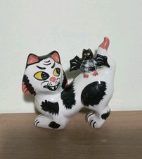 Lorna Bailey FANG-TASTIC CAT Ceramic Figurine In Excellent Condition