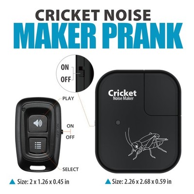 4pcs Cricket Noise Maker Pranks, Funny Prank Gadgets Noise Maker Prank with 16 Sounds Small Size Squeaky Prank Device for Home Party School (Purple And Blue