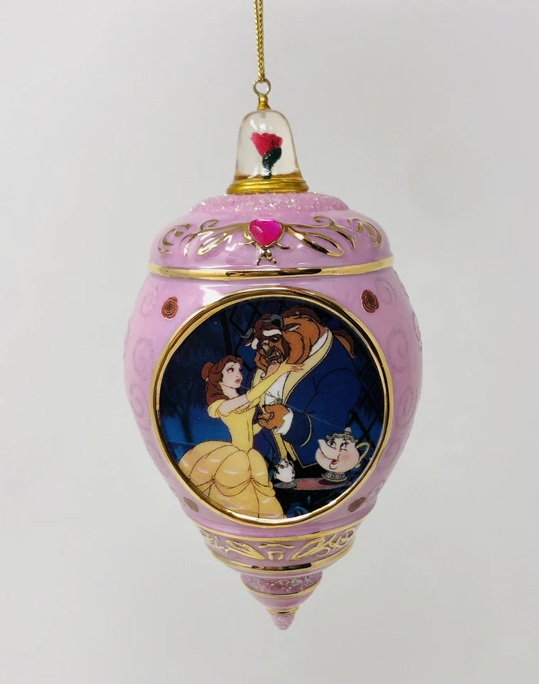 Bradford Ed Disney Princess Heirloom Porcelain Ornaments Set O 3 - CinderellaNIB - Image 2 of 4