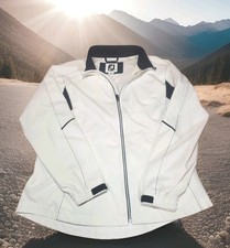 FootJoy Women  s DRYJOYS White Golf Jacket Waterproof Windbreaker Size L