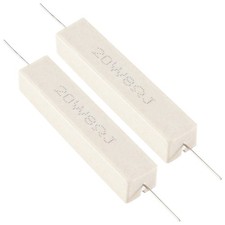 2 Pcs Wire Wound Ceramic Cement Resistor 8 Ohm 20W 5% N2J44863