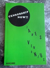Censorship Now by Ian Svenonius Small Book (2015) Nation of Ulysses XYZ TOO MUCH Censorship Now by Ian Svenonius Small Book (2015) Nation of Ulysses XYZ TOO MUCH