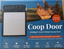 Automatic Chicken Coop Door Solar, Battery Powered & Weatherproof Aluminum。