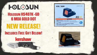 Holosun HS407K-GD 6 MOA Gold Dot New Release w/ FREE GIFT! | eBay
