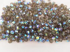 Full pack 288 Preciosa round faceted beads 6mm Black Diam. AB.
