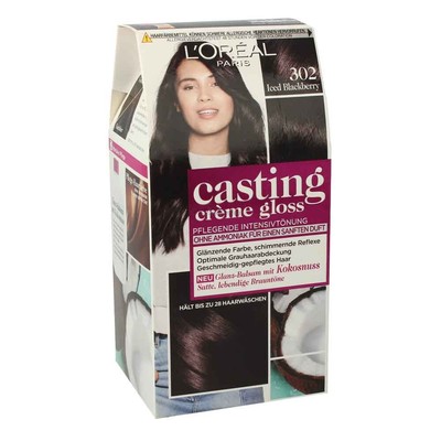 L´oreal Casting Creme Gloss Glanz - Balsam mit Kokosnuss 302 Iced Blackberry