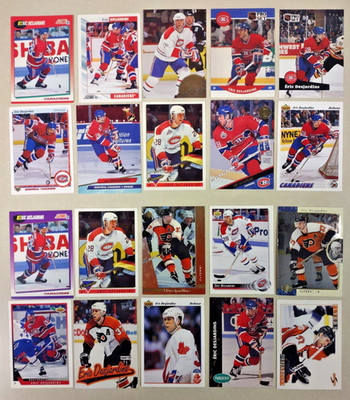 20 Card Lot of Different ERIC DESJARDINS NHL Canadiens Must for any Collector!