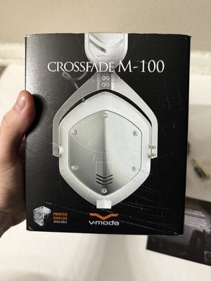 V-Moda Crossfade M-100 Over-Ear Headphones - White Silver Grey XL Pads