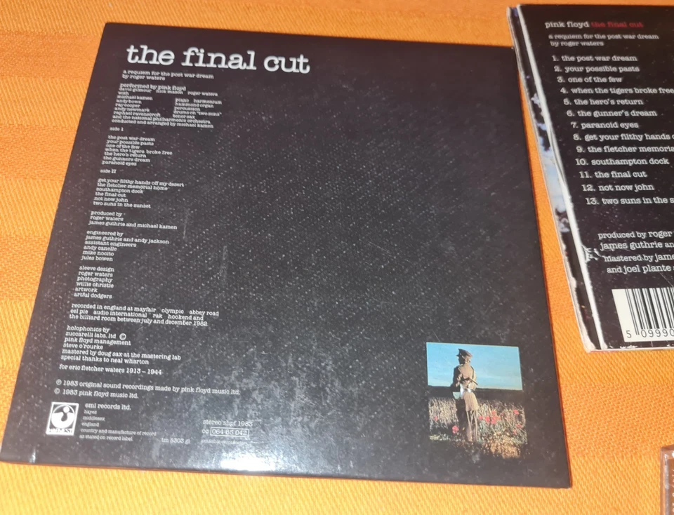 5CDs Pink Floyd Sammlung 2011 Remaster Unreleashed Tracks The Final Cut 1983  - Bild 4 von 4