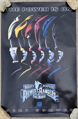 Vintage 1994 Original Mighty Morphin Power Rangers The Movie Poster 13x19