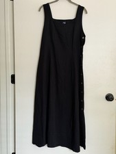 Gorgeous late 90s GAP 100% Rayon Black Maxi Dress...