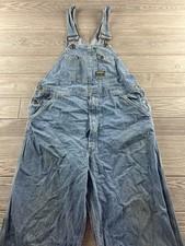 Vintage Oshkosh Overalls Men's 36x32 Vestbak Carpenter Bib Made in USA