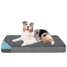 Orthopedic Memory Foam Bed for Large Dogs, Waterproof Cooling Pet Mats for Cr...